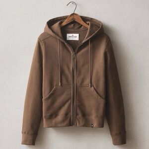 American Giant Hoodie Womens S Chestnut Brown Classic Full Zip Relaxed 2.0 NWT